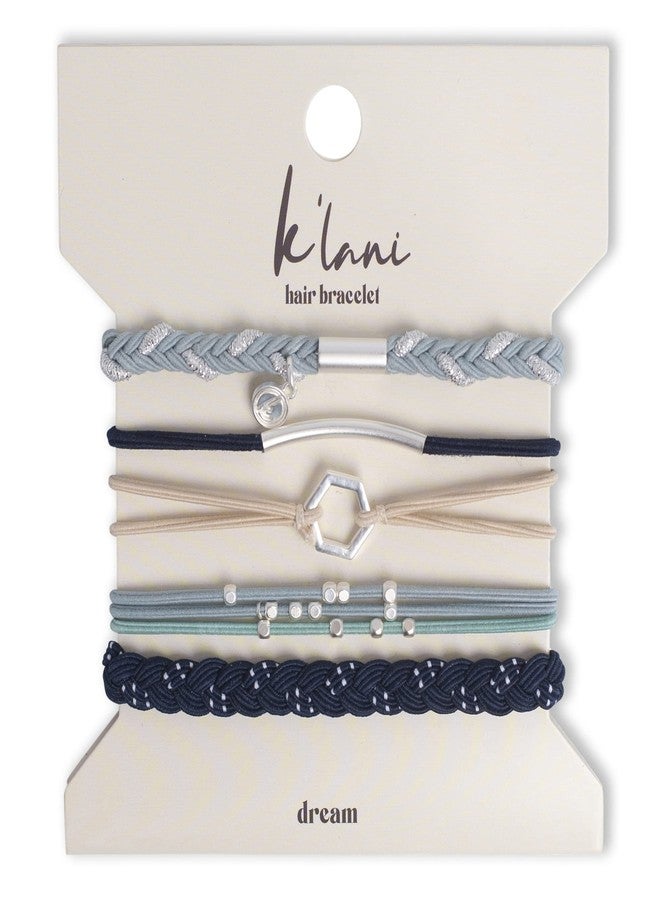 K'lani K’lani - Boho Friendship Hair Tie Bracelets for Women | 2-in-1 Bracelets | Inspires Relaxation & Big Dreams | Ideal Gifts for Women | Set of 5, Medium - Image 1